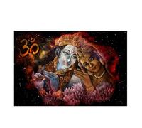 HKFLD 5D Diamond Painting Kit Full Drill DIY Art Craft Kit for Adults & Kids, Krishna and Radha, 30*40cm, Unisex, Non-Foldable
