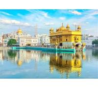 HKFLD 5D DIY Diamond Art Painting Kits Full Drill, Golden Temple Amritsar Square Diamond Embroidery Art Cross Stitch Crafts,Crystal Rhinestone Diamond Paints Kits for Home Wall Decor50*60cm185D185