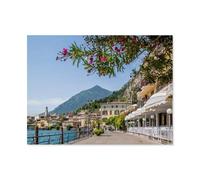 HKFLD 5D DIY Diamond Painting Kit, Lake Garda Limone Sul Garda, Mosaic, Diamond Painting for Adults, Round Diamond Picture Home Art40x50CM