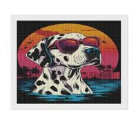 HKFLD Diamond Painting Art Kits，5D Diamond Painting Kits for Adults, Dalmatian Painting Pictures Cross Stitch Arts Home Wall Decor 40x50cm