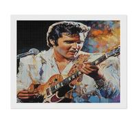 HKFLD Diamond Painting Art Kits，5D Diamond Painting Kits for Adults, Elvis Presley ，Painting Pictures Cross Stitch Arts Home Wall Decor30*40cm