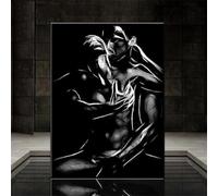 HKFLD Diamond Painting Art Kits Black White Abstract Sexy Couples 5D Diamond Painting Kits for Adults,DIY Round Full Drill Embroidery Paintings Pasted Pictures Arts Home Wall Decor30*40cm270D270