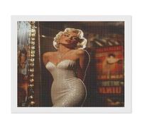 HKFLD Diamond Painting Kits for Adults, 5D DIY Diamond Art Kits for Beginners Round Full Drill Diamond Painting for Home Wall Decoration Gift Marilyn Monroe/40 * 50cm