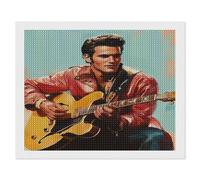 HKFLD Diamond Painting Kits for Adults, Elvis Presley Diamond Art Kits for Adults 5D Anime Colorful Diamond Art Painting 40 * 50cm