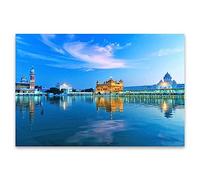 HKFLD DIY 5D Diamond Painting Kits, Golden Temple of Amritsar Full Round Drill Diamond Painting Kits Diamond Art Kits Perfect for Parent Child Activity and Home Wall Decor Gifts30*40cm4D4