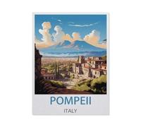 HKFLD DIY 5D Diamond Painting, Pompeii Italy, Cross Stitch Full Diamond Crystal Rhinestone Embroidery Picture Craft Wall Decoration Gift-30x40CM
