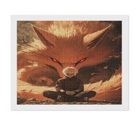 HKFLD Pack 5D Diamond Painting Kits, Full Drill Diamond Naruto Nine-Tailed Fox, DIY Kids Adults Crystal Art Kits for Home Wall Decor ， 30 * 40cm