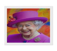 HKFLD Queen Elizabeth Diamond Painting Kits for Adults, DIY 5D Diamond Painting Landscape, Full Drill Diamond Art Kits Perfect for Relaxation and Home Wall Decor 40 * 50cm