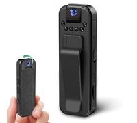 HKFUG Mini Body Camera HD 1080P Portable Video Recorder with 180° Rotatable Lens Wearable Camcorder with Night Vision Police Body cam for Sport/Delivery/Travel/Law Enforcement