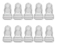 HKGYTRBN Bra Clips Corset Leg Garter Suspender Ends Hooks Hosiery Stocking Grips Alloy 10Pcs 10/12mm
