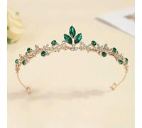 HKGYTRBN Bridal Crystal Crown Goddess Princess Wedding Headband for Women Elegant Performance Hair Accessories Birthday Gift 1pc