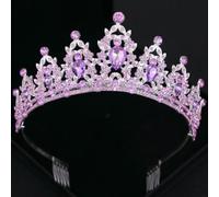HKGYTRBN Wedding Hair Crystal Bridal Crown Silver Color Diadem Veil Wedding Hair Accessories Headpieces Head Jewelry