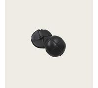 HKHKH Fashion Decorative Metal Buttons, 5pcs Genuine Leather Covered Buttons 15mm - 25mm Brown Black Leather Button For Coats Jacket Buttons(Black,20mm)