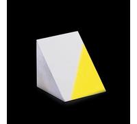 HKHKH High Precision K9 Optical Glass Triangular Prism with Reflecting Film - 20x20x20mm
