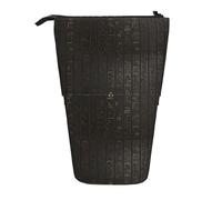HKHLHLH Ancient Egyptian Hieroglyph Pencil Case Standing Pen Holder Telescopic Pouch Pop Up Cosmetics Bag,for Girls Boys Students