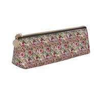 HKHLHLH Animal Tiger Leopard Print Rose Flower Printing Pupil Leather Case Zipper Pen Holder Practical Pencil Pouch for Kids for School Office