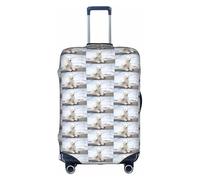HKHLHLH Baby Polar Bear Printing Elastic Suitcase Cover with Print Side Invisible Zippers Protects Luggage from Dust Scratches