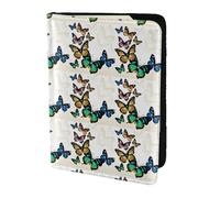 HKHLHLH Beautiful Butterfly Printing 5.5 Inch Passport Holder Case with Document Credit Card Organizer for Travel