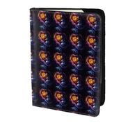 HKHLHLH Beautiful Galaxy Printing 5.5 Inch Passport Holder Case with Document Credit Card Organizer for Travel