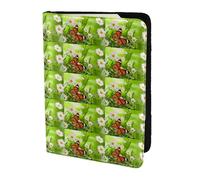HKHLHLH Butterfly On Daisy Flower Printing 5.5 Inch Passport Holder Case with Document Credit Card Organizer for Travel