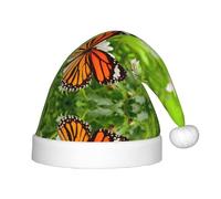 HKHLHLH Butterfly On Daisy Flower Singing Santa Hat, Christmas Hat For Stage Performances And School Events, Birthday Hat Xmas Hat