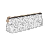 HKHLHLH Chemistry Print Printing Pupil Leather Case Zipper Pen Holder Practical Pencil Pouch for Kids for School Office