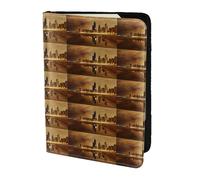 HKHLHLH Chicago Printing 5.5 Inch Passport Holder Case with Document Credit Card Organizer for Travel