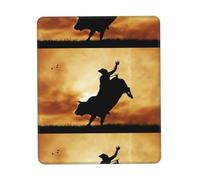 HKHLHLH Cool Bull Riding Mouse Pad With Stitched Edge, Computer Mouse Mat With Non-Slip Rubber Base, Mouse Pads For Laptop