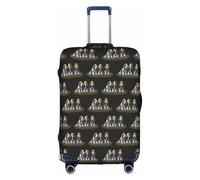 HKHLHLH Cute Basset Hound Puppies Printing Elastic Suitcase Cover with Print Side Invisible Zippers Protects Luggage from Dust Scratches