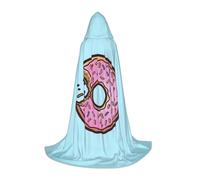 HKHLHLH Donut Witch Vampire Wizard Costume Hooded Cape For Teens Masquerade Ball Halloween Party Cosplay