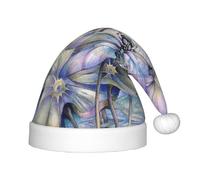 HKHLHLH Dragonfly On Lotus Flower Singing Santa Hat, Christmas Hat For Stage Performances And School Events, Birthday Hat Xmas Hat