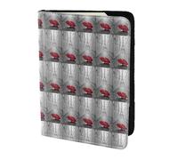 HKHLHLH Eiffel Tower Paris Street Red Umbrella Printing 5.5 Inch Passport Holder Case with Document Credit Card Organizer for Travel