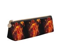 HKHLHLH Fire Nude Woman Flame Boys Girls Pencil Case for Kids,Multi-Function Pencils Pouch Pen Box for School Work Travel