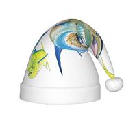 HKHLHLH Fish Art Singing Santa Hat, Christmas Hat For Stage Performances And School Events, Birthday Hat Xmas Hat