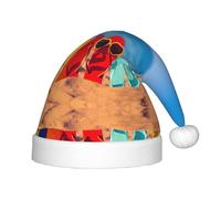 HKHLHLH Flip-Flops On A Sandy Beach Singing Santa Hat, Christmas Hat For Stage Performances And School Events, Birthday Hat Xmas Hat