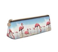HKHLHLH Flock of Pink Flamingos On The Beach Boys Girls Pencil Case for Kids,Multi-Function Pencils Pouch Pen Box for School Work Travel