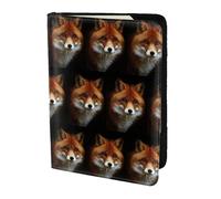 HKHLHLH Fox2 Printing 5.5 Inch Passport Holder Case with Document Credit Card Organizer for Travel