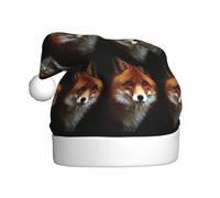 HKHLHLH Fox2 Printing Christmas Hat Great For New Year Annual Ceremonies Festive Gatherings Party Caps Accessory