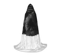 HKHLHLH French Bulldog Witch Vampire Wizard Costume Hooded Cape For Teens Masquerade Ball Halloween Party Cosplay