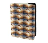 HKHLHLH Funny Animal Dolphin Printing 5.5 Inch Passport Holder Case with Document Credit Card Organizer for Travel