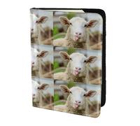 HKHLHLH Funny Naughty Sheep Tongue Cute Animal Printing 5.5 Inch Passport Holder Case with Document Credit Card Organizer for Travel