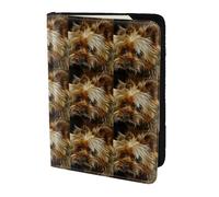 HKHLHLH Funny Yorkie Printing 5.5 Inch Passport Holder Case with Document Credit Card Organizer for Travel