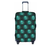 HKHLHLH Galaxy Animal Dragonfly Printing Elastic Suitcase Cover with Print Side Invisible Zippers Protects Luggage from Dust Scratches