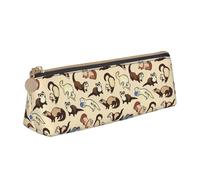 HKHLHLH Hairy Ferret Boys Girls Pencil Case for Kids,Multi-Function Pencils Pouch Pen Box for School Work Travel