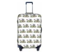 HKHLHLH Happy Campers Printing Elastic Suitcase Cover with Print Side Invisible Zippers Protects Luggage from Dust Scratches