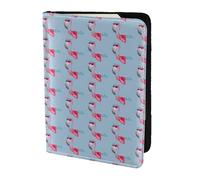 HKHLHLH Hello Glasses Flamingo Printing 5.5 Inch Passport Holder Case with Document Credit Card Organizer for Travel