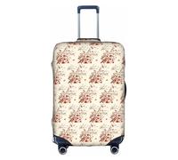 HKHLHLH Japanese Spring Plum Floral Printing Elastic Suitcase Cover with Print Side Invisible Zippers Protects Luggage from Dust Scratches