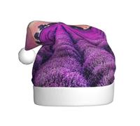 HKHLHLH Lavender Fields Printing Christmas Hat Great For New Year Annual Ceremonies Festive Gatherings Party Caps Accessory