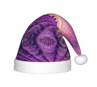 HKHLHLH Lavender Fields Singing Santa Hat, Christmas Hat For Stage Performances And School Events, Birthday Hat Xmas Hat