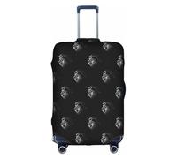 HKHLHLH Lion Printing Elastic Suitcase Cover with Print Side Invisible Zippers Protects Luggage from Dust Scratches